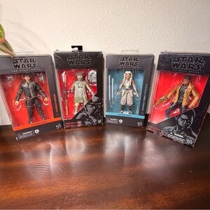 Hasbro Star Wars The Black Series Cassian Andor Ahsoka Tano Finn Zuvio 4 Pack